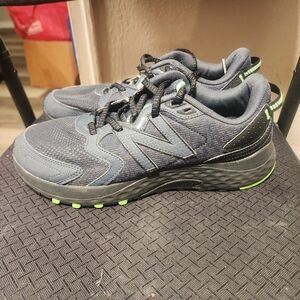 New Balance Womens Gray and Neon Green Athletic Shoes